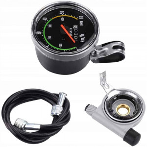 Vitezometru mecanic, "Kilometraj RETRO" waterproof pentru bicicleta - Img 4