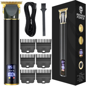 Aparat de tuns barba cu acumulator, trimmer pentru barba sau par cu accesorii incluse, model AVX-WT-YYT-36-1 - Img 1