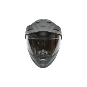 Casca motocross integrala negru mat cu viziera transparenta si ochelari de soare, marimea L, model LION - Img 2