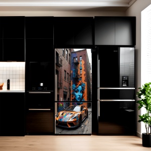 Folie imprimata color pentru decor Frigider, dimensiune 200 x 90cm, model: AVX-FR01 - Img 1