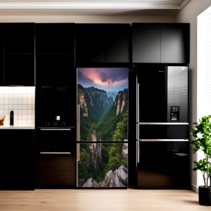 Folie imprimata color pentru decor Frigider, dimensiune 200 x 90cm, model: AVX-FR11 - Img 1