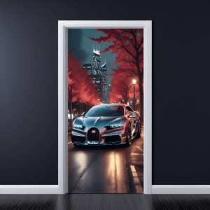Folie imprimata color pentru decor Usa, dimensiune 200 x 90cm, model: AVX-DR08 - Img 1