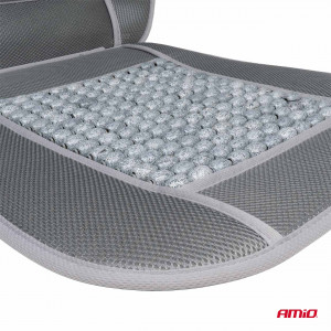 Husa scaun auto cu bile de masaj si suport lombar, dimensiuni 110 x 46 cm, culoare Gri - Img 7