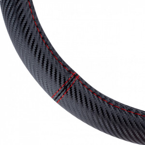 Husa volan Carbon Look, SWC-38-M (37-39cm) - Img 2