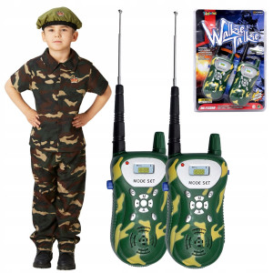 Kit emisie - receptie "Walkie Talkie" CAMO, raza de maxim 100m - Img 1