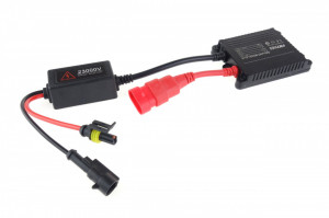 Kit XENON AC model SLIM, compatibil H4-3 BIXENON, 35W, 9-16V, 4300K, destinat competitiilor auto sau off-road - Img 2
