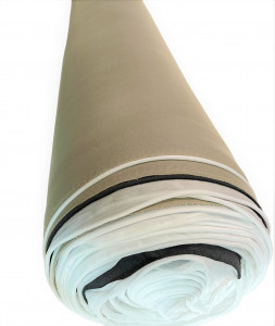 Material pentru reconditionare plafon auto, material textil cu spate buretat, culoare Bej, dimensiune 2m x 1,50m - Img 3