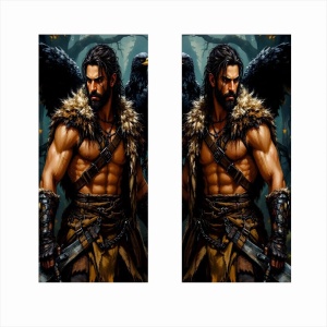 Set 2 stickere decorative pentru stalpii usilor, print autoadeziv de inalta rezolutie, dimensine 2 buc x 50 x 22 cm , cod: AVX-SSU-10 - Img 2