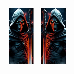 Set 2 stickere decorative pentru stalpii usilor, print autoadeziv de inalta rezolutie, dimensine 2 buc x 50 x 22 cm , cod: AVX-SSU-25 - Img 2