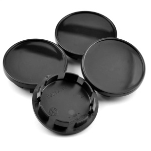 Set 4 capace centrale pentru jante aliaj, diametru 69 mm, culoare negru - Img 2