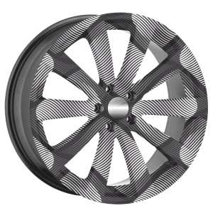 Set 4 Folii Imprimate Outdoor cu EcoSolvent, autoadezive, pentru decorarea jantelor auto, dimetru 60 cm, model FJT-22 - Img 3