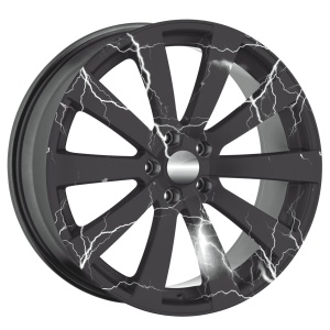 Set 4 Folii Imprimate Outdoor cu EcoSolvent, autoadezive, pentru decorarea jantelor auto, dimetru 60 cm, model FJT-34 - Img 3