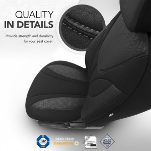Set huse scaun auto PREMIUM, Universale, nefractionate, OTOM RUBY DESIGN 1201 - Img 8