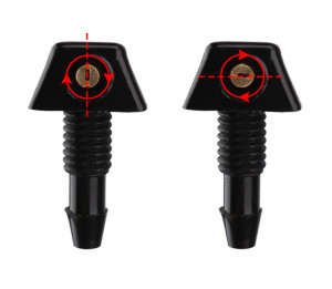 Set Universal cu 2 diuze spalare parbriz + furtunuri si accesorii de montaj - Img 2