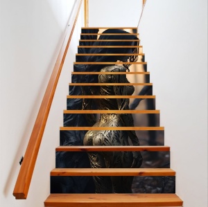 Sticker decorativ pentru scari interioare, print autoadeziv de inalta rezolutie, dimensine 200 x 124 cm, cod: AVX-STAIRS-20 - Img 1