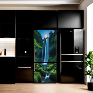 Folie imprimata color pentru decor Frigider, dimensiune 200 x 90cm, model: AVX-FR22 - Img 1