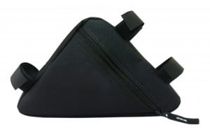 Geanta triunghiulara pentru cadru bicicleta, 25 x 19 x 18 cm, culoare neagra