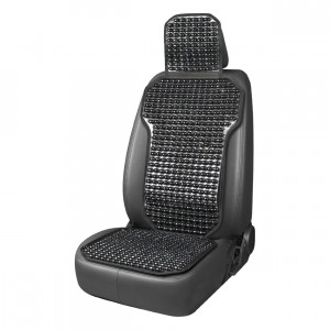 Husa scaun auto cu bile de masaj, suport lombar si tetiera, dimensiuni 126 x 44 cm, culoare Neagra - Img 1