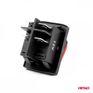 Intrerupator On/Off, 12/24V, dreptunghiular, waterproof, iluminat culoare Rosu, destinatie auto, utilitare, Off-Road, ATV, SSV, QUAD - Img 4