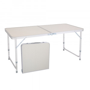 Masa Pliabila din aluminiu cu blat MDF pentru picnic, dimensiune 120 x 60 cm - Img 2