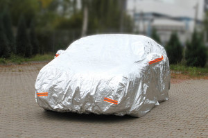 Prelata pentru Autoturisme, culoare argintie, marimea XL (530 x 180 x 120cm) - Img 2