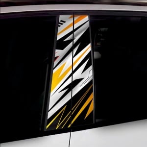 Set 2 stickere decorative pentru stalpii usilor, print autoadeziv de inalta rezolutie, dimensine 2 buc x 50 x 22 cm , cod: AVX-SSU-24 - Img 1
