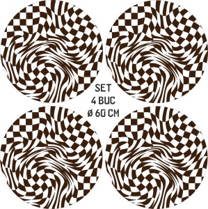 Set 4 Folii Imprimate Outdoor cu EcoSolvent, autoadezive, pentru decorarea jantelor auto, dimetru 60 cm, model FJT-04 - Img 4