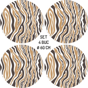 Set 4 Folii Imprimate Outdoor cu EcoSolvent, autoadezive, pentru decorarea jantelor auto, dimetru 60 cm, model FJT-14 - Img 4