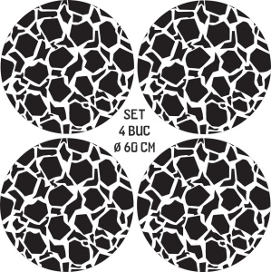 Set 4 Folii Imprimate Outdoor cu EcoSolvent, autoadezive, pentru decorarea jantelor auto, dimetru 60 cm, model FJT-18 - Img 4