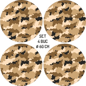 Set 4 Folii Imprimate Outdoor cu EcoSolvent, autoadezive, pentru decorarea jantelor auto, dimetru 60 cm, model FJT-28 - Img 4