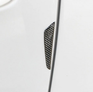 Set 8 elemente de protectie usa "Imitatie Carbon", flexibile, autoadezive, culoare Neagra - Img 2