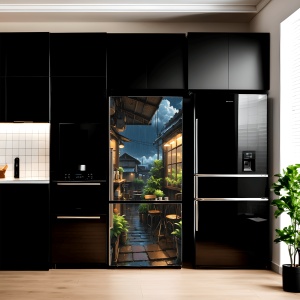 Folie imprimata color pentru decor Frigider, dimensiune 200 x 90cm, model: AVX-FR23 - Img 1