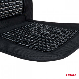 Husa scaun auto cu bile de masaj si suport lombar, dimensiuni 97 x 44 cm, culoare Neagra - Img 7