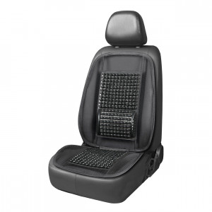 Husa scaun auto cu bile de masaj si suport lombar, dimensiuni 98 x 49 cm, culoare Neagra - Img 1