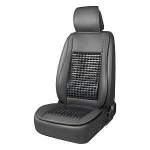 Husa scaun auto cu bile de masaj, suport lombar si tetiera, dimensiuni 147 x 68 cm, culoare Neagra - Img 1