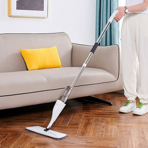 Mop Inteligent cu lavete din microfibra, recipient de lichid și pulverizator - Img 1