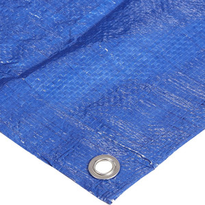 Prelata Impermeabila cu ochiuri metalice de prindere, dimensiune 3,0m x 4,0m, densitate 100g/m2, culoare Verde - Img 6