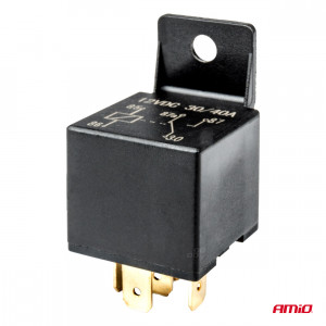 Releu auto cu 5 pini, 12V, 40A + Mufa releu cu cabluri - Img 4