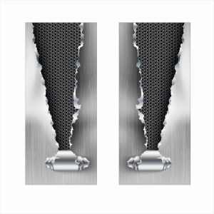 Set 2 stickere decorative pentru stalpii usilor, print autoadeziv de inalta rezolutie, dimensine 2 buc x 50 x 22 cm , cod: AVX-SSU-06 - Img 2