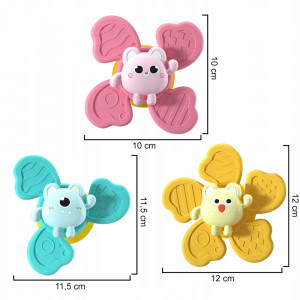 Set 3 jucarii interactive, model "FIDGET SPINNER J001" pentru copii sau bebelusi - Img 3