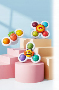 Set 3 jucarii interactive, model "POP UP SENSORY FIDGET SPINNER" pentru copii sau bebelusi - Img 2