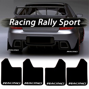 Set 4 Aparatori Noroi SPORT din cauciuc pentru autoturisme, universale, model Racing, dimensiune 30 x 23cm