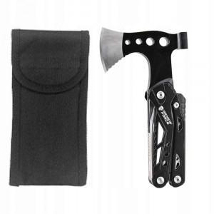 Unealta de supravietuire 17-in-1, model "Black Axe Multi-tool" pentru camping, calatorii, offroad, ATV, SSV, model AVX-WT-MT-PRO-7 - Img 2