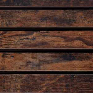 Cos mare de rufe cu doua compartimente, cu raft si blat din lemn, model LOFT, culoare neagra - Img 5
