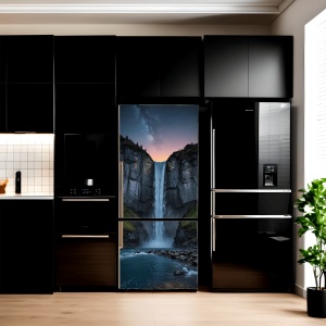 Folie imprimata color pentru decor Frigider, dimensiune 200 x 90cm, model: AVX-FR14 - Img 1