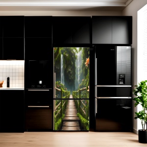 Folie imprimata color pentru decor Frigider, dimensiune 200 x 90cm, model: AVX-FR24 - Img 1