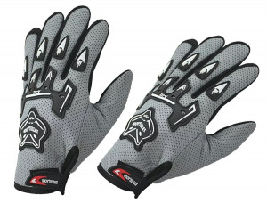 Manusi cu elemente de protectie, cu destinatie Moto, ATV, SSV, QUAD, culoare Gri - Img 1