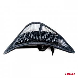 Pernita scaun cu suport lombar pentru corectare postura cu bile de masaj, dimensiune 40 x 38 cm, culoare Neagra - Img 6
