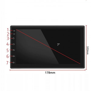 Player Video Auto cu ANDROID si GPS + Camera Marsarier INCLUSA, dimensiune 2DIN, TouchScreen de 7 inch, 4 x 45W, model WDS-40 cu Bluetooth, Handsfree, Radio, MP3, WMA, MP4, Telecomanda - Img 4