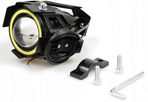 Proiector LED cu Lupa, Angel Eye ALB si Devil Eye RED, alimentare 12V, pentru Off-Road, ATV, SSV, UTV - Img 6